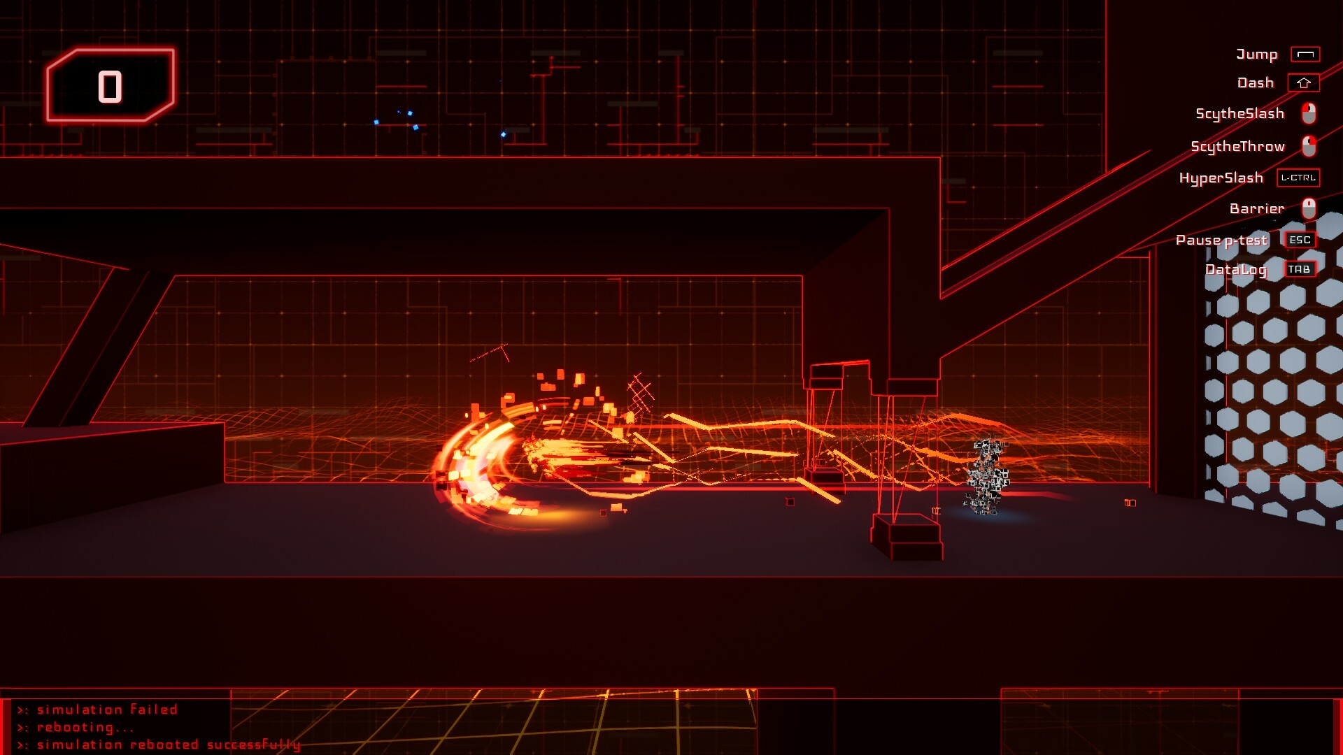 Gameplay: Root faces a corrupted firewall boss